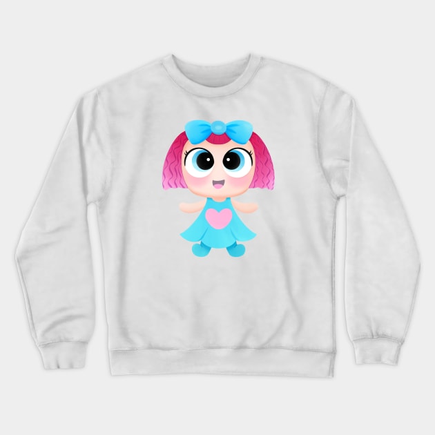 Little doll Crewneck Sweatshirt by Keen_On_Colors